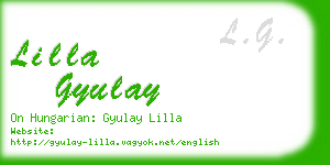 lilla gyulay business card